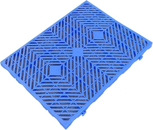 Vassoio portaoggetti leggero Piastrelle for pavimenti ad incastro for casaInternoEsternoFacile da impilareAltezza 3 cm (Colore: Blu-1 confezioneDimensioni: 42X56X3CM) Vassoio resistente all'umidità