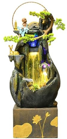 CYairong-22 Fontaine à Eau Fontaine d'étang à Poissons en Circulation d'eau, décoration de Salon, Boule Feng Shui, aménagement paysager de Jardin de Cour Fontaine de Jardin(Petit)
