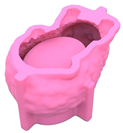 Molde de silicona de cemento para macetas de erizo, arcilla y hormigón, para decoración del escritorio del hogar