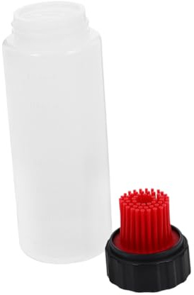 Botella De Aceite De Silicona 175ml Pincel Para Untar Resistente Rojo Adecuado Para Barbacoa y Cocina Dispensador De Salsa Fácil De Apretar Con