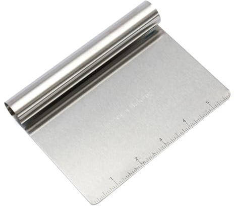 Heirloom Baking Metal bench knife dough scraper: Versatile bench scraper dough cutter tool Tool for Baking, Bread Cutting, and Kitchen Use