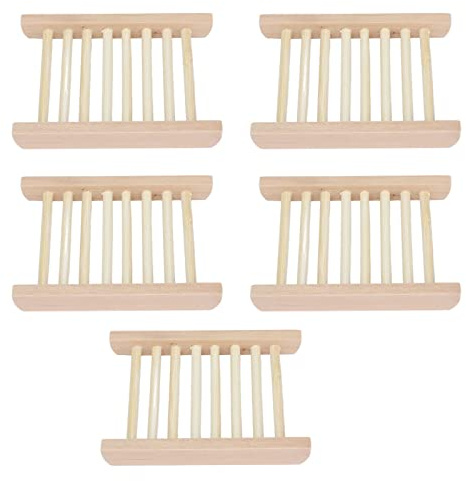Fdit Piatto di Sapone in Legno a Portapace per Bagno con Doccia con Profumo Leggero Antismission Moderno Design per il Banco della