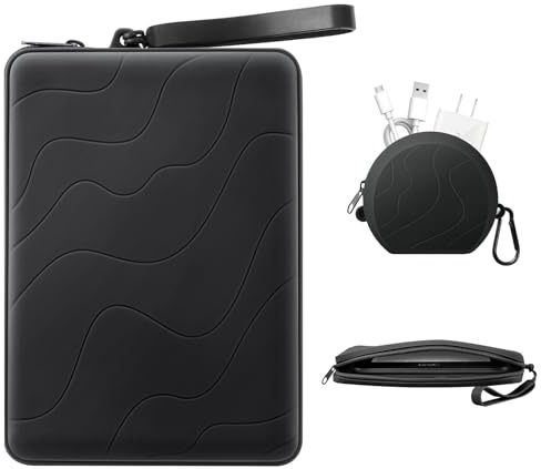 MoKo 6–7 tums silikonkopplingsfodral för Kindle och E-läsare, multipurpose väska med tillbehörspåse som passar 7 tum Paperwhite/Colorsoft och 6,8 tum paperwhite, 6 Kindles, kobosnook, iPad Mini 6