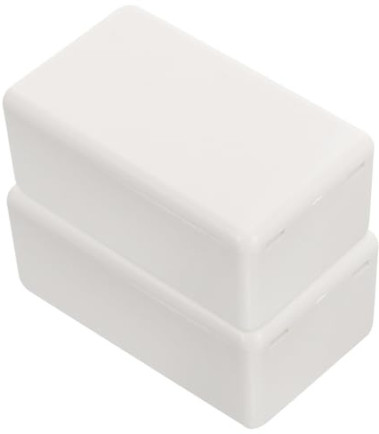 Caja de Conexiones de Alimentación de Plástico 2 Piezas | Blanco, Portátil Fácil Mantenimiento, Buena Disipación Térmica, para Componentes y Dispositivos Electrónicos
