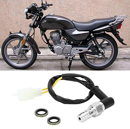 Bamjour Bremslichtschalter, M10x1,25 Motorrad-Bremslichtschalter mit Präziser Handwerkskunst für den Zubehöraustausch (Gebeugter Kopf)