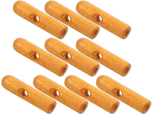 Gadpiparty 10 Pezzi Perline Coda Ombrello Manico Lungo in Legno Accessori Riparazione Ombrelli da Sole per Giardino Tappi per Punte Ombrelloni Protezione Solare