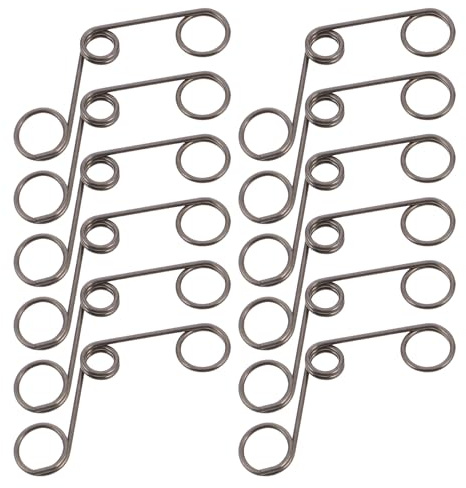 Toddmomy Ressort de Torsion Spiralé 1,2x8x11,5 Mm pour Serrure à Empreinte Digitale, Lot de 12 Pièces pour Mécanisme de Verrouillage de Porte, Ressorts de Rechange pour Poignées