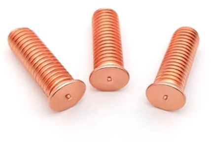 Pernos de soldadura, 5/50pc M3-M8 Carbon Steel Copper Plated Stud Weld Spot Welding(X25mm,M3 50pcs)