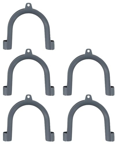 5-Pack U-Shape Drain Hose Hook for Washing Machine – Heavy-Duty Plastic Laundry Hose Organizer Fits 20–26mm Hoses Simple Snap-on Installation - Floor-Safe