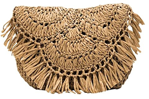Stråväska Straw Woven Crossbody Bag Handmade Handbags Shoulder För Kvinnor