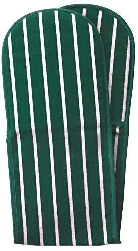 Classic Butcher's Stripe Double Oven Glove in Racing Green