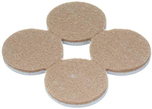 Merriway® BH00052 (8 Pcs) Self Adhesive Heavy Duty Round Felt Pad, 38 mm (1.1/2 inch) x 4 mm Thick - Pack of 8 Pieces