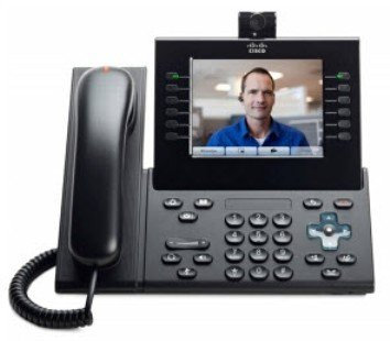 Cisco 9971 IP Telefon (640 x 480 Pixel, 14,22 cm (5,6 Zoll), G.711a, G.722, G.729a, H.264/AVC, 30 fps, 640 x 480 Pixel) Holzkohle