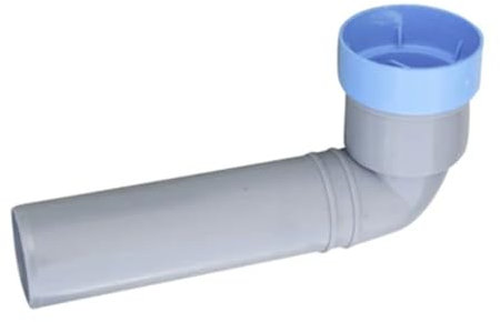 Curva tecnica prolungata di scarico wc senza morsetto con tappo HTSW Valsir 32/46mm