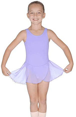 Roch Valley RVCharlotte Microfibre Sleeveless Leotard with Skirt Age 7-8 Lilac