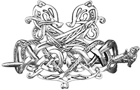 Lurrose Retro Pferdeschwanz Haarnadel Keltische Haarnadeln Aus Metall Wikinger Haarspangen Für Frauen Federhaarspangen Zopfhalter