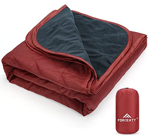 Forceatt Picknickdecke Outdoor 200 * 140, Ultraleicht Hydrophobizität Camping Decke, Sanft Reißfestigkeit Stranddecke, Ideal für Outdoor Festivals, Strand, Picknick, Reise, Familienausflug.