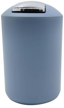 BM 4806 Pattumiera Bagno Basculante Cestino Spazzatura Bidoncino Bagno 3L Blu Avio, Diversi Colori a Scelta, Realizzata in Polipropilene