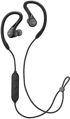 JVC, Ecouteurs Sport Intra-Auriculaires Bluetooth, résistants à la Transpiration IPX2, HA-EC25W-B-U (Noir)