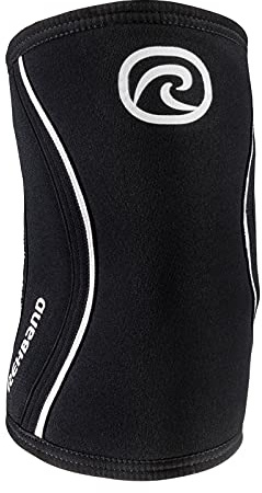 Rehband Elbow 5mm Compression Sleeve, Neoprene Elbow Sleeves for Weightlifting, Anatomical Design, Non-Slip & Close Fitting, Elbow Support Unisex, Colour:Black, Size:Medium