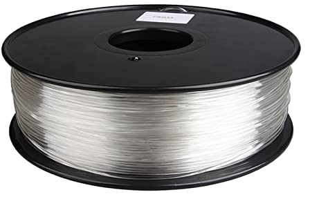 PMMA-Acrylfilament 1,75 mm, klares 3D-Druckerfilament 1 kg (2,2 lb), rein transparent und hohe Lichtdurchlässigkeit
