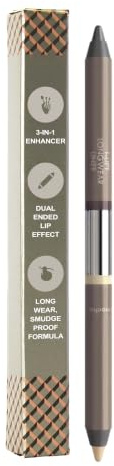 Longwear Kajal Eyeliner Pencil – Mocha Brown, Smudge Proof 3-in-1 Eye Liner with Blender Tip for Mature Sensitive Eyes