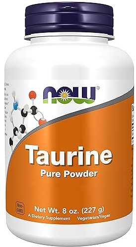 Now Foods, Taurine, Free Form, 227g Vegan Powder, Lab-Tested, Soy Free, Gluten Free, Non-GMO, Vegetarian