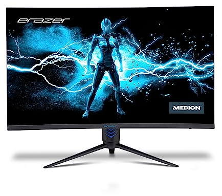 MEDION ERAZER Spectator X20 Moniteur de jeu incurvé à écran large FHD de 80 cm (32 pouces) (165Hz, 1080p, Adaptive Sync, 16:9, 1ms, HDMI, Display Port, MD22093)