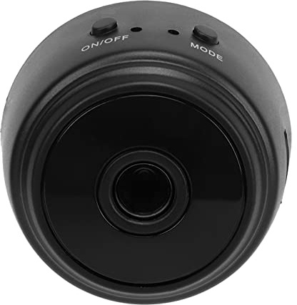 Lazmin112 Mini Videocamera Domestica, Videocamera HD 1080P Magnetica Wireless A9, Piccola Videocamera Compatta con connettività WiFi con Batteria Integrata, per il Monitoraggio del Cortile (Nero)