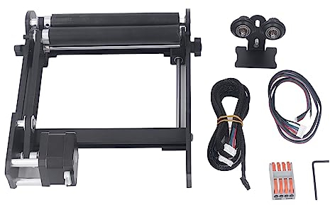 Laser Rotary Roller Laser Engraving Y Axes Rotating Roller 3 Gear Width Laser Engraver Y Axes Roller 360 Degree Rotating Hex Wrench Laser Engraver Roller Rotating Module