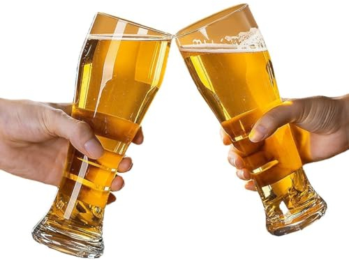 OZLMBERN Bicchiere da birra artigianale in vetro per la casa, creativo, personalizzato, artigianale, grande, da birra, da bar, speciale, da birra alla spina