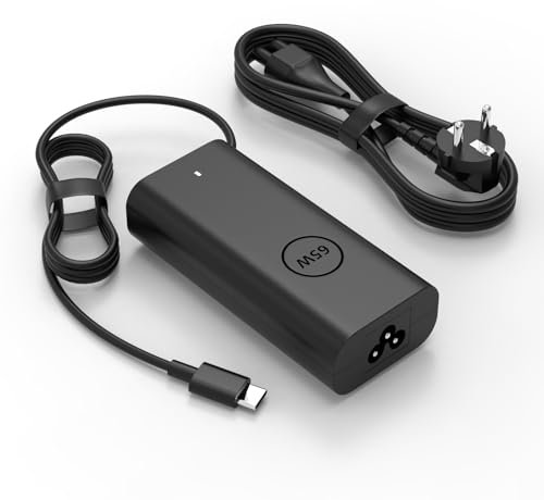 65W USB C Laptop Netzteil Kompatible mit Dell Latitude 3540 5550 5530 3420 5330 5320 3440 3520 5520 5440 7430 2 in 1 Xps 13 12 15 9360 9370 Inspiron 16 7620 Chromebook 5300 3100 Ladekabel Ladegerät
