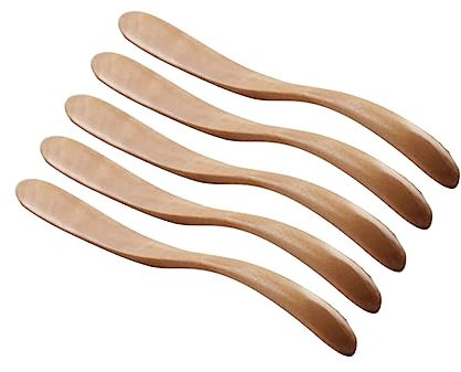 TOPBATHY 3St Butterschneider aus Holz Werkzeug zum Schneiden von Marmelade Butterstreuer Geleestreuer butter käse streicher Sahne Butterstreicher Creme-Käse cremefarbenes Besteck Hölzern