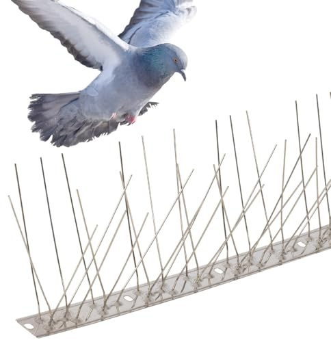 VOSS.garden Vogelabwehr aus Edelstahl, Vogelspitzen 300cm, Premium, Taubenabwehr