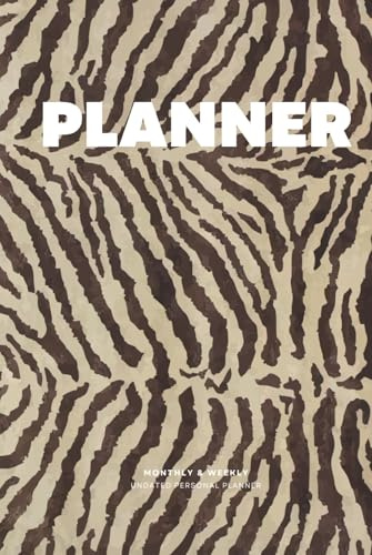 nosh® Zebra Planner undatiert: A5 Terminplaner OHNE DATUM: Tagesplaner für Struktur und Erfolg Wochenplaner zur Selbstoptimierung Bullet Journal Goal Tracking perfekt für zwei Semester 145 Seiten
