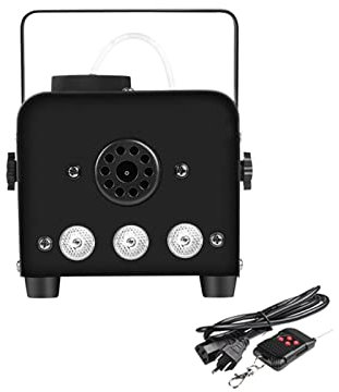 Machine à brouillard Brouillard machine 400W machine de fumée télécommande mini avec RVB Conduit for la fête de mariage Halloween et effet de scène pour extérieur, fêtes, effet de scène