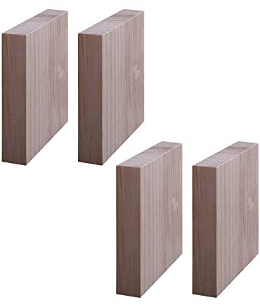Holz Bett Möbel Heber Risers, 5x5cm Möbel-Hebefüße, weiche Füße, Schreibtisch-Erhöhung, Holz-Lager-Hebebühne, Bett-Erhöhung, Möbel-Erhöhung, Möbel-Hebebühnen, robuste Holz-Erhöhung(0.9cm)