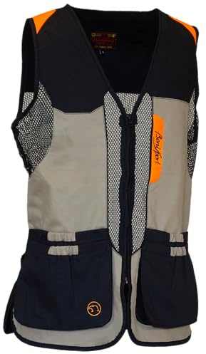 BENISPORT Chaleco de Tiro Fresino para Caza y Tiro Deportivo – Diseño Profesional con Bolsillos Amplios y Refuerzo Acolchado – Unisex (XL)