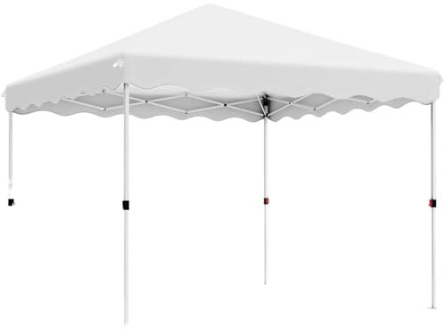 MNEVZX Cochera Exterior Carpa Plegable Impermeable de 3 x 3 m para jardín, Fiestas al Aire Libre, toldos comerciales instantáneos Toldo de Coche(White)