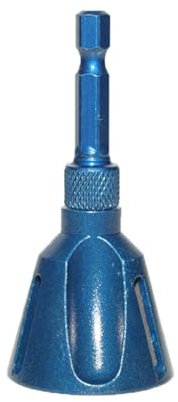 Blau Groß, Entgratungswerkzeug, Sechskantschaft-Metallkantenfräsmaschine, für Edelstahl, Holz, Kunststoff, Kupfer, Aluminium, Entgratung