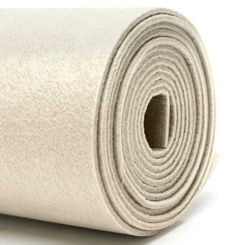 DIY filttyg 40cm x 250cm - 3mm tjock filt för hantverk i individuella färger – Filttyg per meter för filttyg matta, filt för väskor, filttyg matta