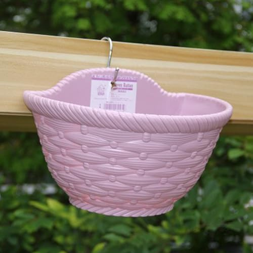 Peufcmi Hängende Pflanzgefäße, Blumentopf Balkongeländer, Blumentöpfe Zum Aufhängen, Blumentopf Hängend Balkon Outdoor Pflanzentopf, Wandbehang Blumentöpfe, Hängende Pflanzkörbe