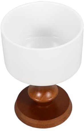 Alipis Tasse En Porcelaine Coupes à Glace Sur Pied Coupes à Dessert Tasse De Crème Glacée Tasses Pour Desserts Bols à Dessert Tasse De Dessert Petit Light Brown En Bois