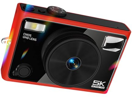 Cámara digital 5K de 64 MP, pantalla de 2.8 pulgadas con enfoque automático avanzado y filtro de belleza para fotos y videos profesionales, cámara de poca luz
