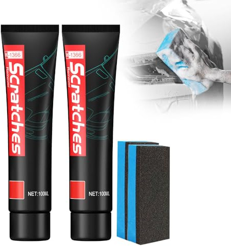 Premium Car Scratch Remover Kit, 2026 Neu Auto-Kratzer-Reparaturpaste,Kratzer-Reparatur Wachs für Auto,Autolack Reparatur Polieren Paste,Auto Kratzerentfernungs,Auto-Kratzer-Entferner (100ML, 2 Pcs)