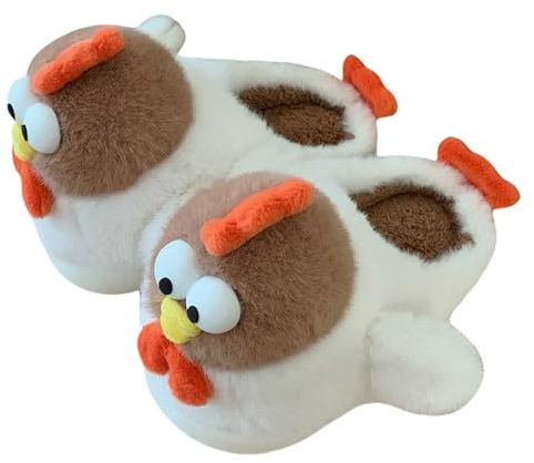 Pantuflas para Mujer Invierno,Zapatillas Casa Felpa,Pantuflas Suaves de Interior con diseño de Erizo para Uso doméstico en Invierno, acogedoras y cálidas para Mayor Comodidad (White, 39)