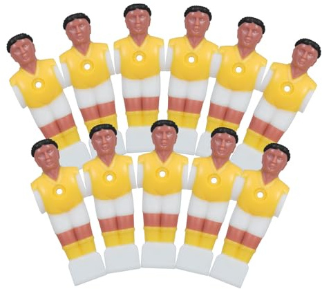 WESIEVYA 11 Piezas Figuras Futbolín Reemplazo Jugadores para Mesa Fútbol Decoración Colores Vivos para Equipos Estándar Regalos Futbolistas