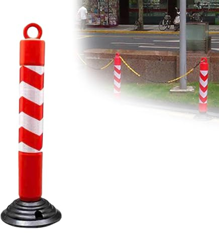 Coni di sicurezza stradale, paletti di parcheggio in plastica per vialetti commerciali/privati, paletti rossi/gialli, coni di avvertimento flessibili per segnalazione di pericolo