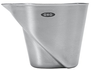 Zeilako 1233080 OXO Steel Angled Measuring Jigger, Stainless Steel INOXO.1233080ML, 2 Ounces