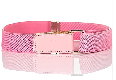 Olata Elastischer Kinder-Gürtel – Verstellbar mit Klettverschluss, Ideal für 0-15 Jahre. Hellrosa (1-6 Jahre)